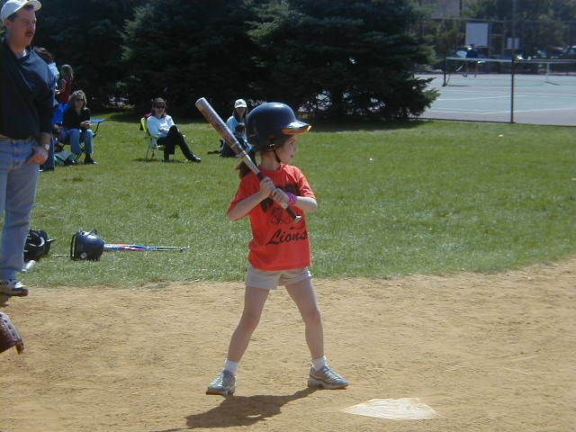 Clara at bat
